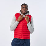 Omnitau Men's Team Sports Recycled Padded Gilet - Red