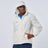 Omnitau Men's Team Sports Recycled Spray Jacket - White