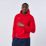 Omnitau Adult's Team Sports Organic Cotton Hoodie - Red