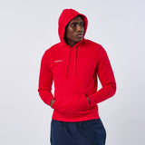 Omnitau Men's Team Sports Organic Cotton Hoodie - Red
