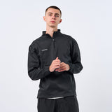 Omnitau Adult's Team Sports Recycled 1/4 Zip Mid Layer Sweatshirt - Black