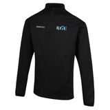 Rugby Gymnastics Team Sports Recycled 1/4 Zip Mid Layer Sweatshirt - Black