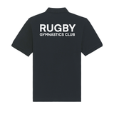Rugby Gymnastics Men's Team Sports Organic Cotton Polo Shirt - Black