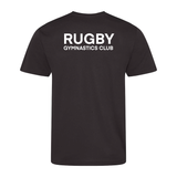 Rugby Gymnastics Men's Team Sports Breathable Technical T-Shirt - Black