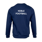 Keble College Oxford Football Omnitau Men's Team Sports Organic Cotton Sweatshirt - French Navy