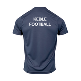 Keble College Oxford Men's Team Sports Breathable Technical T-Shirt - Navy