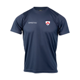 Keble College Oxford Men's Team Sports Breathable Technical T-Shirt - Navy