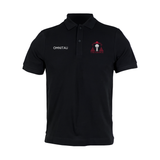 The Grange Team Sports Cotton Polo Shirt - Black