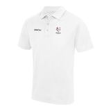 Warwickshire Netball Team Sports Breathable Technical Polo - White