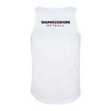 Warwickshire Netball Club Team Sports Breathable Tech Vest - White