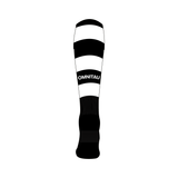 Omnitau Team Sports Unisex Hooped Playing Socks - Black & White