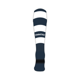 Omnitau Team Sports Classic Sports Hooped Socks - Navy & White