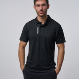 Omnitau Men's Sustainable Breathable Classic Golf Polo Shirt - Black