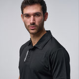 Omnitau Men's Sustainable Breathable Classic Golf Polo Shirt - Black