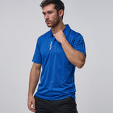 Omnitau Men's Sustainable Breathable Classic Golf Polo Shirt - Royal Blue