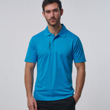 Omnitau Men's Sustainable Breathable Classic Golf Polo Shirt - Sapphire Blue