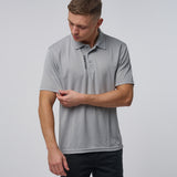 Omnitau Men's Sustainable Breathable Classic Golf Polo Shirt - Heather Grey