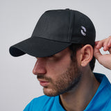 Omnitau Classic Unisex Organic Cotton Golf Baseball Cap - Black