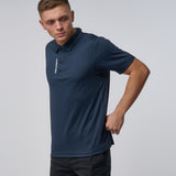 Omnitau Men's Sustainable Breathable Classic Golf Polo Shirt - Navy