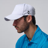 Omnitau Classic Unisex Organic Cotton Golf Baseball Cap - White