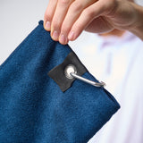 Omnitau Classic Organic Cotton Tri Fold Golf Towel - Navy